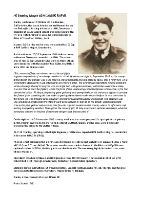 A preview of a PDF biography for Mayer, Stanley